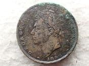 George IV, Farthing 1826, Corroded Fair, CS14068