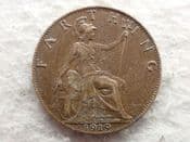 George V, Farthing 1919, VF, CS13322