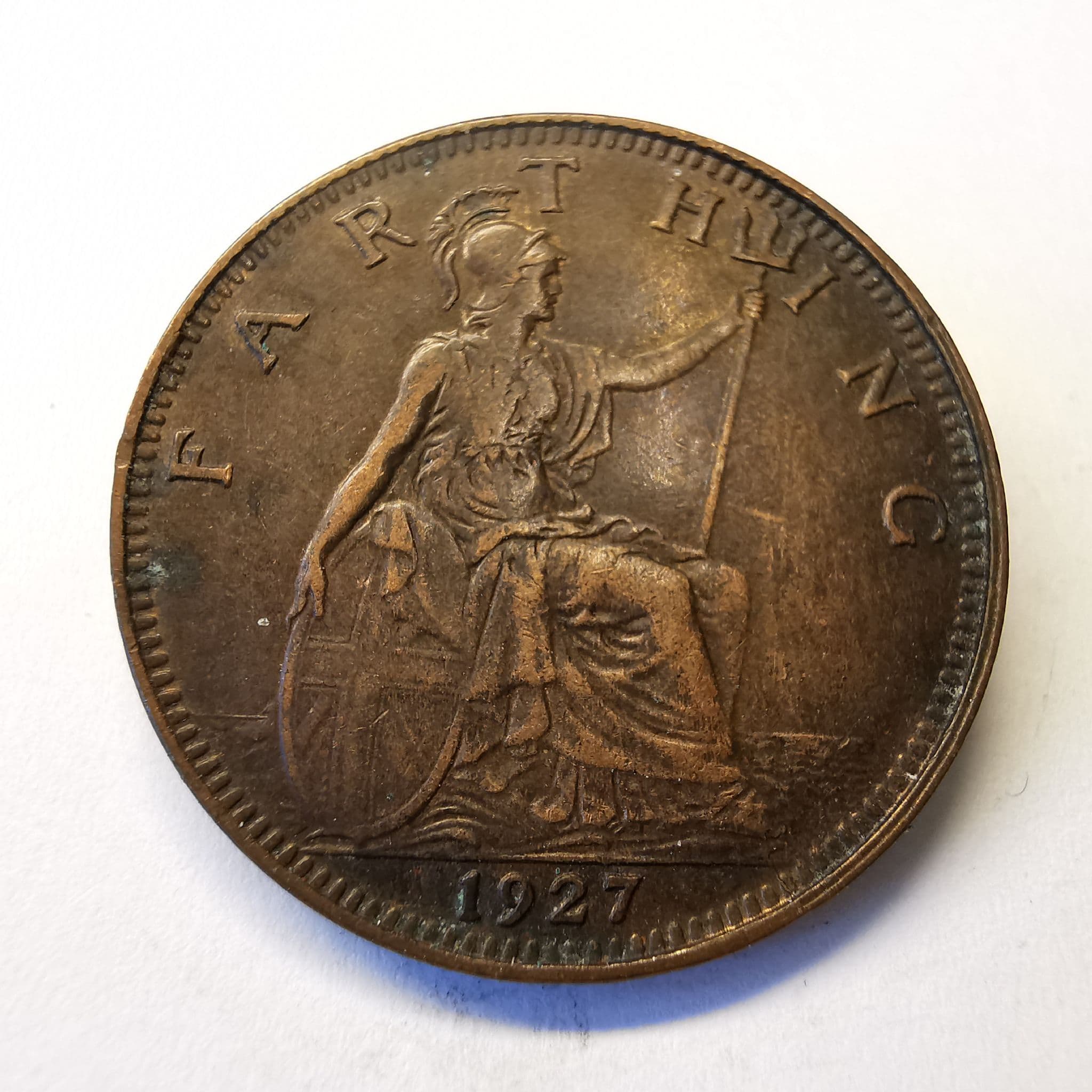 1927 Farthing Coin Value – 1927 Year UK Farthings for sale – OJVZ