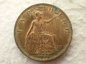 George V, Farthing 1931, AEF Green Patches, CS14233