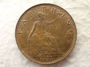George V, Farthing 1931, VF Gouges, CS14235