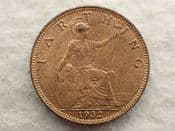 George V, Farthing 1932, AEF, CS12658