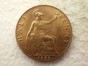 George V, Halfpenny 1923, EF, CS14239