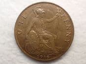 George V, One Penny 1918, Weakly Struck AEF, CS11290