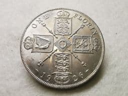 George V, Silver (.500), Florin 1926, UNC, CS8172