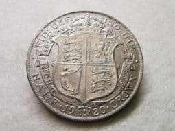 George V, Silver (.500), Halfcrown 1920, EF, CS8200