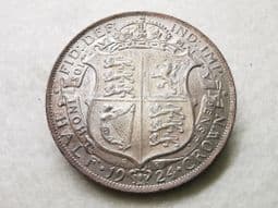 George V, Silver (.500), Halfcrown 1924, EF, CS8204