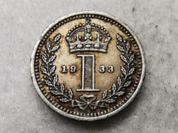 George V, Silver (.500), Maundy Penny 1933, VF, CS7473