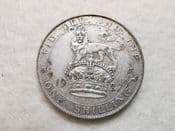 George V, Silver (.500), One Shilling 1927, GF, CS10441