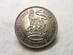George V, Silver (.500), Proof One Shilling 1927, AUNC, CS8528