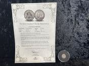 George V, Silver (.500), Threepence 1935, With COA, OS715