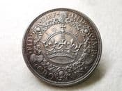 George V, Silver (.500), Wreath Crown 1928, GVF, CS8060