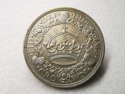 George V, Silver (.500), Wreath Crown 1929 (Rare), GVF, CS6355