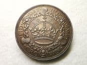 George V, Silver (.500), Wreath Crown 1933, GVF, CS7741