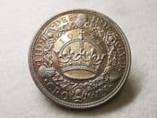 George V, Silver (.500), Wreath Crown 1934 (Ext. Rare), Toned AEF, CS8160
