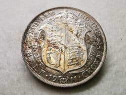 George V, Silver (.925), Halfcrown 1911, AUNC, CS8205