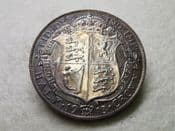 George V, Silver (.925), Halfcrown 1913, Toned EF, CS8208