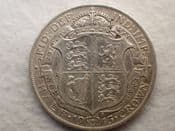 George V, Silver (.925), Halfcrown 1915, Cleaned VF, CS12202
