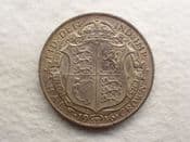 George V, Silver (.925), Halfcrown 1916, Cleaned GVF, CS12512