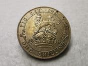 George V, Silver (.925), One Shilling 1918, GVF, CS6672