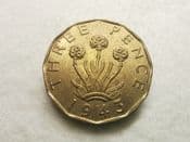 George VI, Brass Threepence 1943, AEF, CS9974
