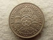 George VI, Florin 1947, EF, CS14085