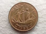 George VI, Halfpenny 1952, AEF, CS13326