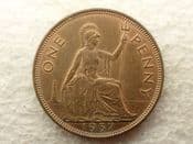 George VI, One Penny 1937, AEF, CS14051