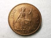 George VI, One Penny 1947, EF, CS7524