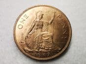 George VI, One Penny 1947, EF, CS7695