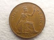 George VI, One Penny 1950 (Scarcer Year), VF, CS12873