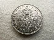 George VI, Silver (.500), Florin 1943, GVF, CS11477