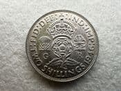 George VI, Silver (.500), Florin 1946, GVF, CS11464
