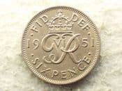 George VI, Sixpence 1951, AEF, CS14143
