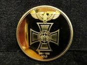 German, Modern Gold Plated Souvenir Medal, No COA, OS1581