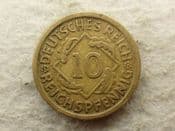 Germany, 10 Reichspfennig 1924 D, F, CS14008
