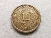 Germany, 10 Reichspfennig 1924 D, Fair, CS11952