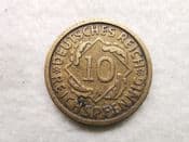 Germany, 10 Reichspfennig 1929 D, VF, CS11656