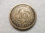 Germany, 10 Rentenpfennig 1924 A, F, CS11706