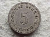 Germany, 5 Pfennig 1894 A, F, CS13936