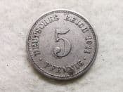 Germany, 5 Pfennig 1911 A, VF, CS12070