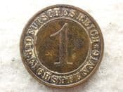 Germany, One Reichspfennig 1934 A, F, CS14006