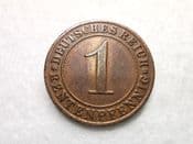 Germany, One Rentenpfennig 1924 A, VF, CS6182