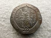 Gibraltar, 20 Pence 1988, AVF, CS11261