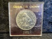 Gibraltar, 25 Pence 1971 (Barbary Ape), in Tatty Case, OS628