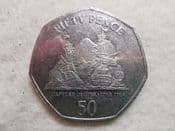 Gibraltar, 50 Pence 2009 (Capture of Gibraltar), VF, CS10945
