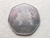Gibraltar, 50 Pence 2013 (Capture of Gibraltar), AF Weakly Struck, CS11103
