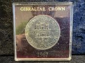 Gibraltar, Crown 1967 (Castle & Key), in Tatty Case, OS644