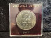 Gibraltar, Crown 1967 (Castle & Key), in Tatty Case, OS686