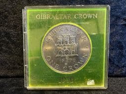 Gibraltar, Crown 1970 (Castle & Key), in Tatty Case, OS646